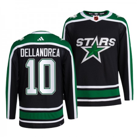 Män Ishockey Dallas Stars tröja TY Dellandrea 10 Adidas 2022-23 Svart Reverse Retro 2.0 Authentic